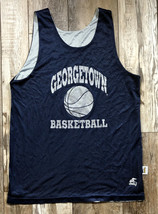 Vintage Georgetown Hoyas Basketball Reversible Jersey - Blue Gray - Eastbay XXL - £54.50 GBP