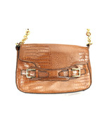 Etienne Aigner VTG Shoulder Bag Purse Croc Embossed gold Chain Strap Car... - $93.57 CAD