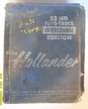 Hollander 52nd Edition Auto-Truck Interchange Manual - £39.15 GBP