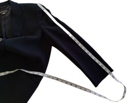 Vintage Giorgio Armani  Milano Borgonuovo 21  Pure New Wool Blazer Black... - £158.26 GBP