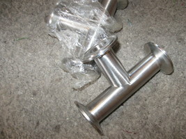 NEW DIxon Long Tee T Tri-Clamp Stainless SS 304 7/8&quot; id / 2&quot; od pn#- B7M... - $529.58 MXN