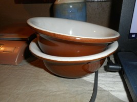 Vintage Hall Ramekins Bowls #391 Brown Set of 2 Oven Ready Custard Bowls - $19.99