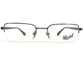 Persol Eyeglasses Frames 2415-V 997 Brown Tortoise Silver Half Rim 51-19-145 - £110.88 GBP