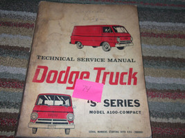 1974 1975 Dodge Camion A100 S Séries Compact Atelier Service Réparation Manuel - £27.28 GBP