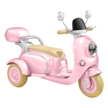 12V Kids Ride-On Motorcycle with MP3, Bluetooth, Lights &amp; Storage, Pink - £94.72 GBP