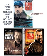 Lot of 3 DVD Jessie Stone: Stone Cold, Sea Change, Innocent&#39;s Lost used - £7.83 GBP