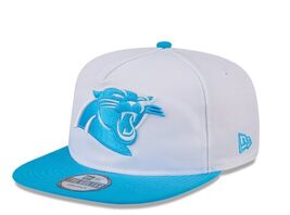 Men&#39;s Carolina Panthers New Era White/Blue NFL Training Camp Golfer Snap... - $649.12 MXN