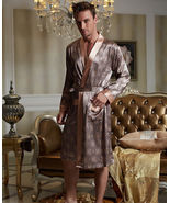Wholesale High Quality Silk Blend 1pc Men&#39;s Sleep Robe/ Pajama Set L/XL/... - £47.18 GBP