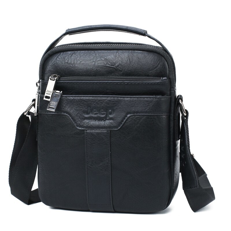 Primary image for JEEP BULUO Men Messenger Bags Large Capacity Handbag For Man Spliter Leather Sho
