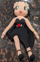 Betty Boop 1999 18” Doll Runway Betty Black Dress Kellytoy King Features Plush - £10.18 GBP