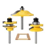 3Pcs Router Bit Set, 1/4 Inch Shank Raised, 1/4 Inch Shank 3Pcs Router B... - £32.77 GBP