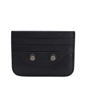 Balenciaga Le Cagole Card Holder In Lambskin Leather Women Black One Size - $239.40