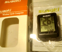 Suaoki Wireless Cycle Computer for Bicycling - Open Box Tested for Power - £7.79 GBP