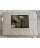 600 Thread Count Queen Ivory White 100% Cotton Sheets &amp; Pillowcase Set - £43.96 GBP