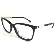 Lucky Brand Brille Rahmen D225 BLACK Weißgold Quadratisch Voll Felge 54-16-140 - £37.93 GBP