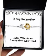 Beautiful Stepmother Sunflower Bracelet, Super Wife. Super Stepmother. S... - £39.00 GBP