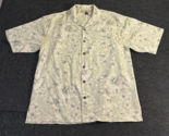 Tommy Bahama Hawaiian Floral Silk Button Down Camp Shirt Men&#39;s Size Medium - $22.71