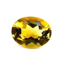 Certified 1.66Ct Natural Yellow Citrine (Sunella) Oval Cut Gemstone - £14.43 GBP