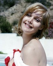 Carol Lynley poses with bare shoulder smiling by pool c.1965  8x10 photo - £7.76 GBP