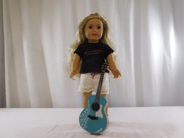 American Girl Retired 18-Inch Tenney Grant Blonde Hair Doll W/Clothes &amp; Guitar - £56.19 GBP
