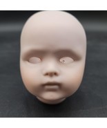 Vintage Porcelain Bisque Baby Unisex Doll Head Doll Part For Arts Crafts - $16.20 CAD