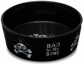[Pack of 4] Loving Pets Dolce Moderno Bowl Bad to the Bone Design Large - 1 c... - £65.83 GBP