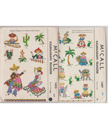 Mexicana Mexican Designs 2 Vintage 1949 Cross Stitch Patterns McCall Kau... - £11.79 GBP