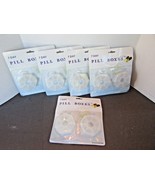 LOT OF 5 PACKAGES OF 2 PILL BOXES PLASTIC 7 DAY SLOTS SMALL &amp; COMPACT CA... - $147.53 MXN