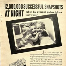 Vintage 1941 Kodak Super-XX Film Print Ad Indoor Pictures Night Snapshots ABC - $12.95