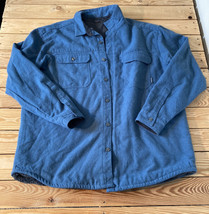 Columbia Men’s button up Sherpa lined shacket size XL Blue HG - £26.11 GBP