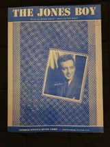 Vintage Sheet Music The Jones Boy Bobby Wayer - $7.58