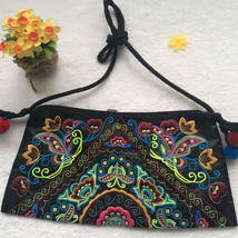 Vintage Embroidery Womens Messenger Bags National Trend Embroidery Cross-body Wo - £20.32 GBP