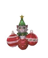 Celebrations Christmas Grumpy Cat with Ornaments and String Lights 6 ft.... - €110,77 EUR