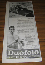 1921 Vintage Ad Duofold Health Underwear for Men,Women,Children New York City - £10.52 GBP