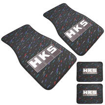 HKS Style Racing Le Mans Confetti Fabric Car Floor Mats Interior Carpets - £47.17 GBP+