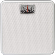 Mechanical Rotating Dial Scale, Weighs up to 300 pounds, White - £39.93 GBP