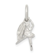 Sterling Silver Ballerina &amp; Shoe Charm &amp; 18&quot; Chain Jewerly 17.2mm x 13.5mm - £15.65 GBP