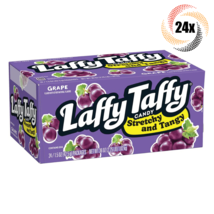 Full Box 24x Bars | Laffy Taffy Grape Candy Bar Stretchy & Tangy | 1.5oz | - $47.89