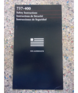 INFLIGHT Safety Card - US Airways - 737-400, 1989 - €16,88 EUR