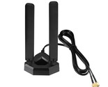 Wifi 6E Tri-Band Antenna 6Ghz 5Ghz 2.4Ghz Gaming Wifi Antenna Magnetic B... - £31.59 GBP