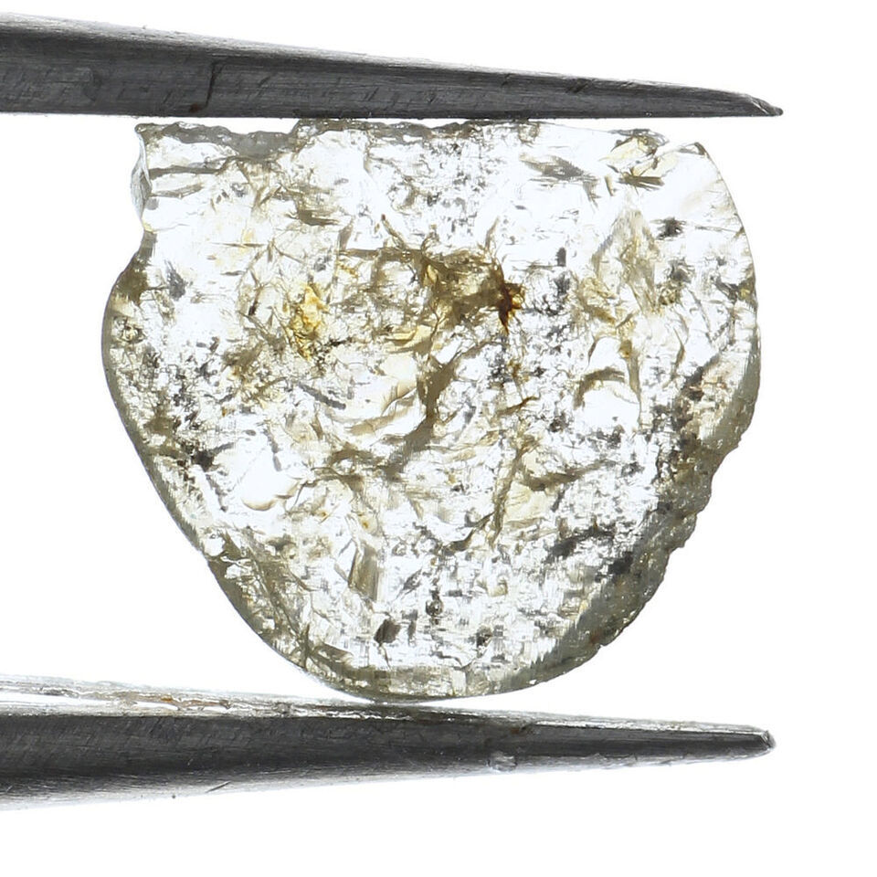 Slice For Ring 6.90X6.19X1.05MM 0.44 Ct Natural Loose Rough Diamond Lot ... - $16.17