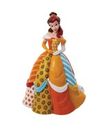 Disney Britto Belle Figurine Princess 7.7&quot; High Stone Resin Beauty and t... - £83.50 GBP
