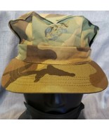 NWOT BDU WOODLAND 8 POINT USMC CAP HAT COVER W/ EMBLEM MADE IN THE USA M... - €14,54 EUR