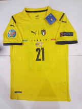 Gianluigi Donnarumma Italy 20/21 Euro Final Match Yellow Soccer Jersey 2020-2021 - £79.93 GBP