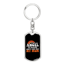 Angel in Heaven  Mom Stainless Steel or 18k Gold Premium Swivel Dog Tag Keychai - £29.85 GBP+