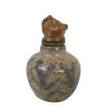 Little Mountain Pottery Pig Stopper Jar Jug Bottle North Carolina Handma... - $34.83