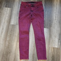 Rock &amp; Republic Jeans Size 10 Berlin Maroon Red Black Wash Stretch 31x31... - £23.90 GBP