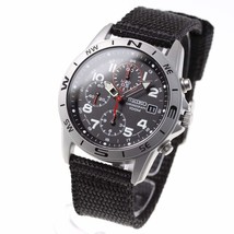 Seiko import Black SND399P men&#39;s SEIKO watch imports overseas models - £80.02 GBP