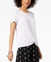 MSRP $40 Style &amp; Co Twist-Hem High-Low T-Shirt White Size Medium - £14.31 GBP