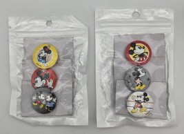 6 Disney Mickey Minnie Mouse Mini Button Pins Set Lot New Backpack Jacke... - $12.00